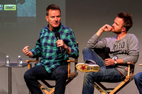 Vince Gilligan and Bryan Cranston and Aaron Paul
