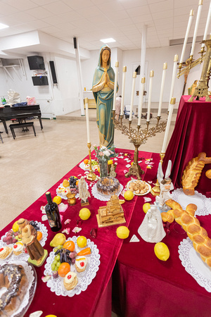 Traditional St. Joseph's Table at the Church of the Holy Innocents March 19, 2022 - New York, NY