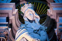 HDRI Photo of the Statue of Our Lady of Sorrows at Our Lady of Sorrows Church in Jersey City, NJ