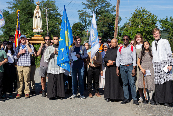 Vexilla Regis - Juventutem NYC Young Adult Pilgrimage to the Holy Mountain, Graymoor with Mass Celebrated by Rev Fr James L P Miara - Sat, Sept 11th, 2021 - Garrison, NY