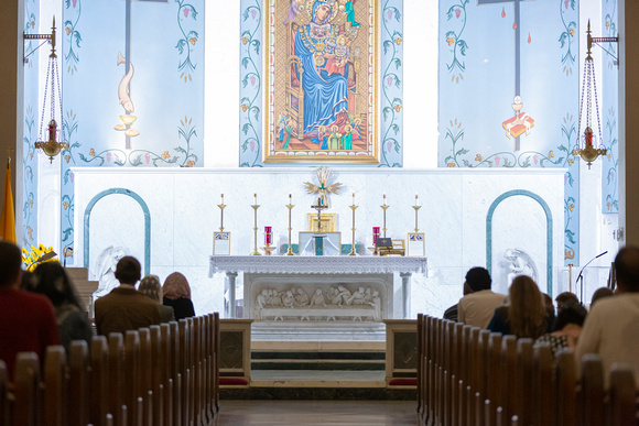 Fr Gregory Zannetti Celebrates Sung Votive Mass at St Mary of Mount Virgin Catholic Church, Oct 5th 2021 - New Brunswick, NJ
