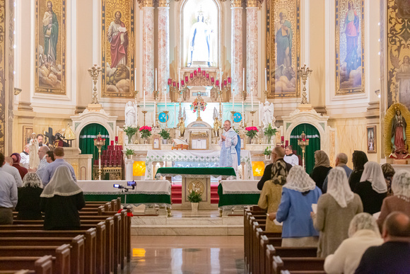 Fr. John Anthony Boughton C.F.R. Celebrates Solemn High Mass for the Feast of Our Lady of the Rosary at Our Lady of Mt Carmel Church, October 7, 2021 - New York, NY