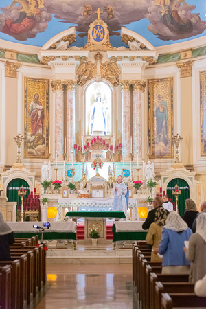 Fr. John Anthony Boughton C.F.R. Celebrates Solemn High Mass for the Feast of Our Lady of the Rosary at Our Lady of Mt Carmel Church, October 7, 2021 - New York, NY